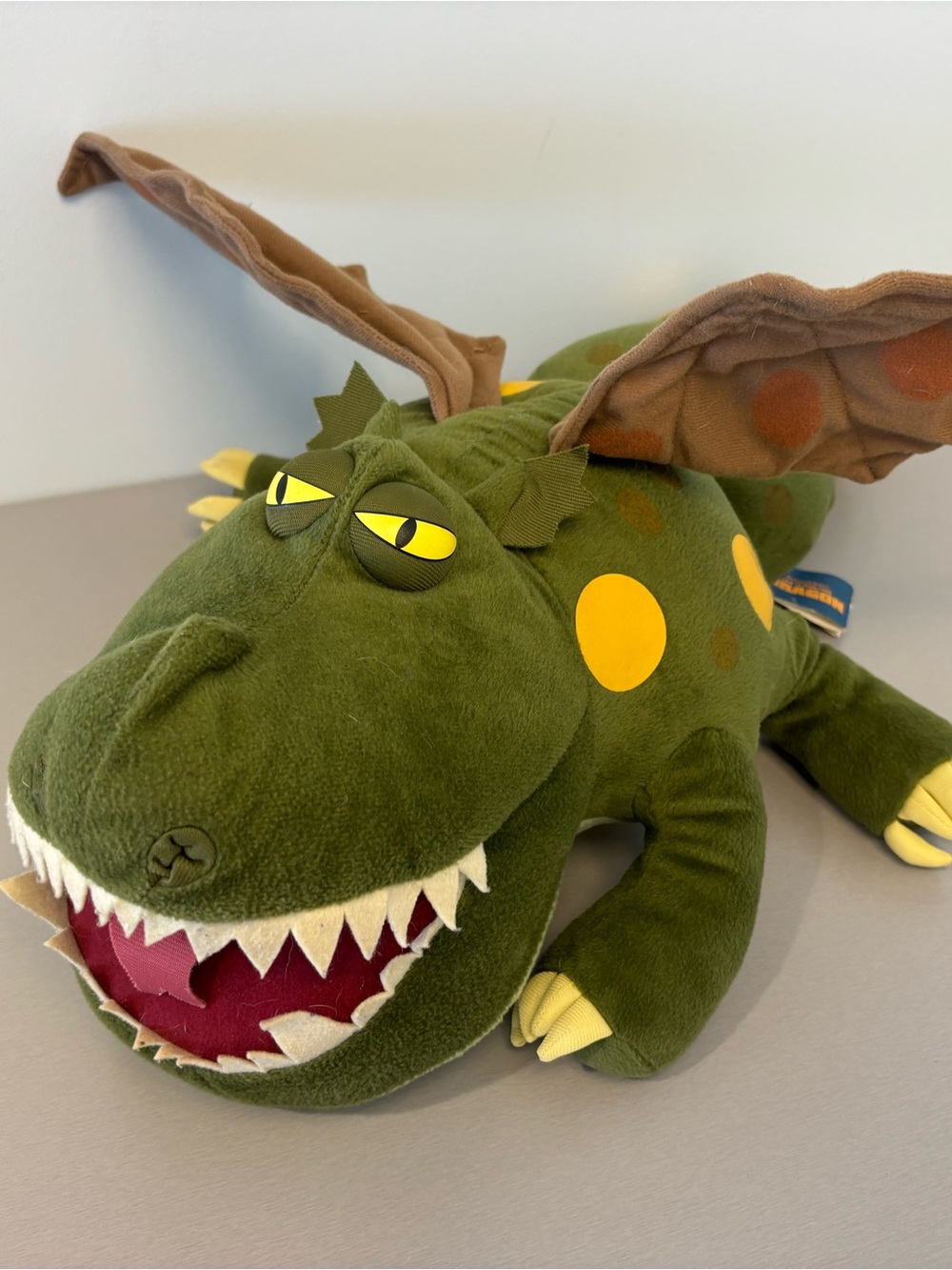 2010 How to Train Your Dragon Meatlug Gronkel Pillowtime Pal Plush Pose Wing 22"